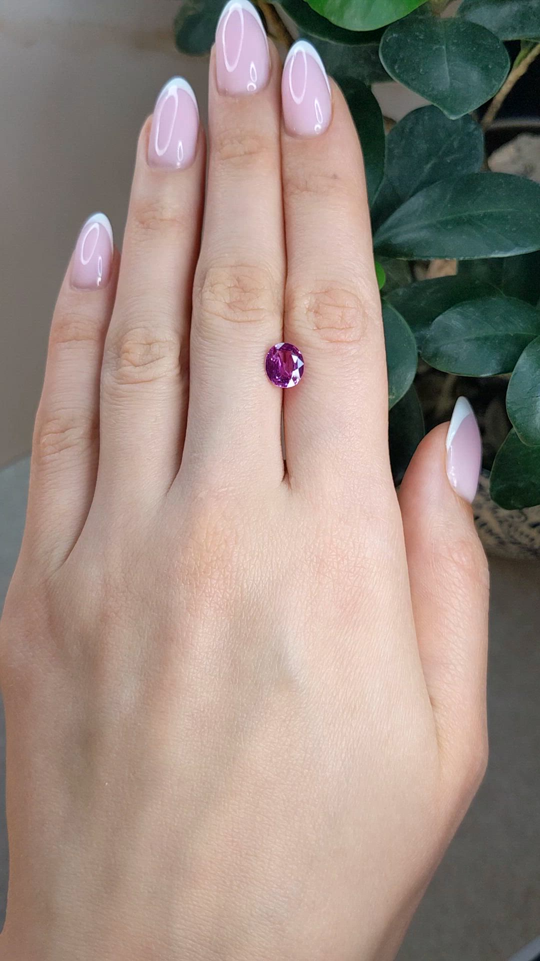 2.05 Ct. Pink Sapphire from Madagascar Size Video