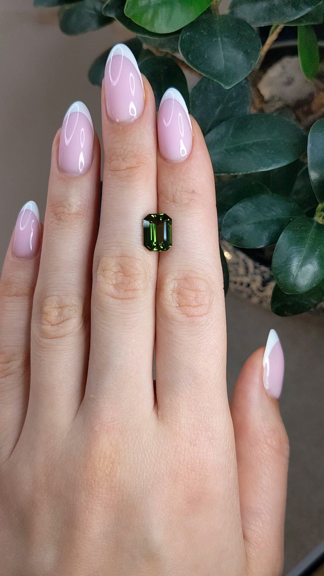 4.18 Ct. Green Sapphire from Madagascar Size Video