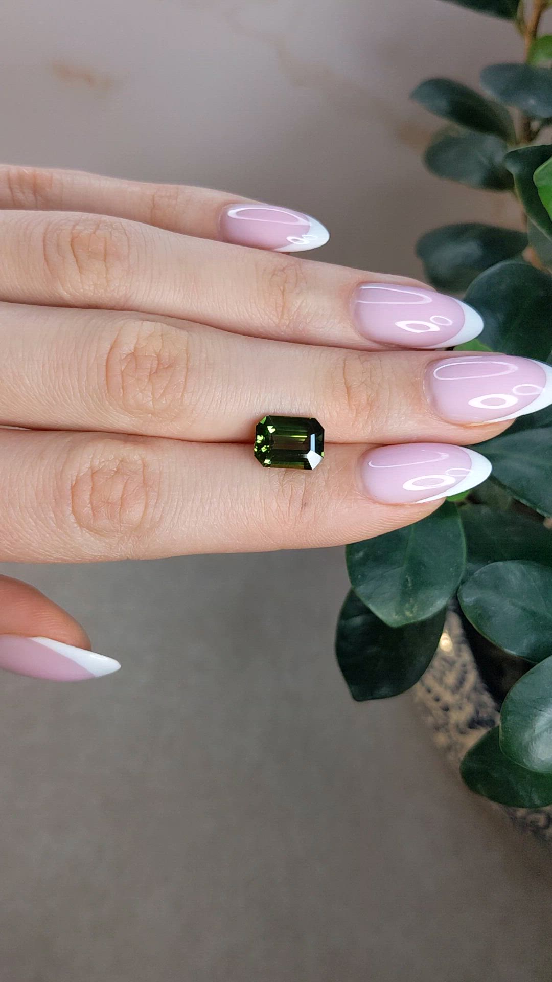 4.18 Ct. Green Sapphire from Madagascar Size Video