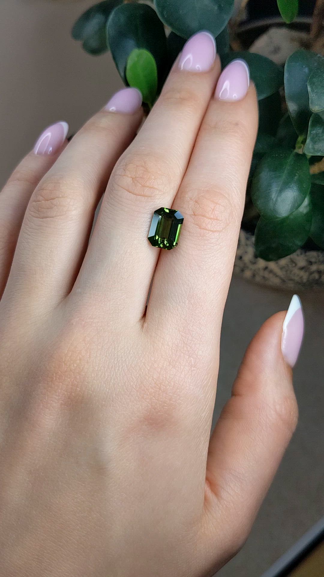 4.18 Ct. Green Sapphire from Madagascar Size Video