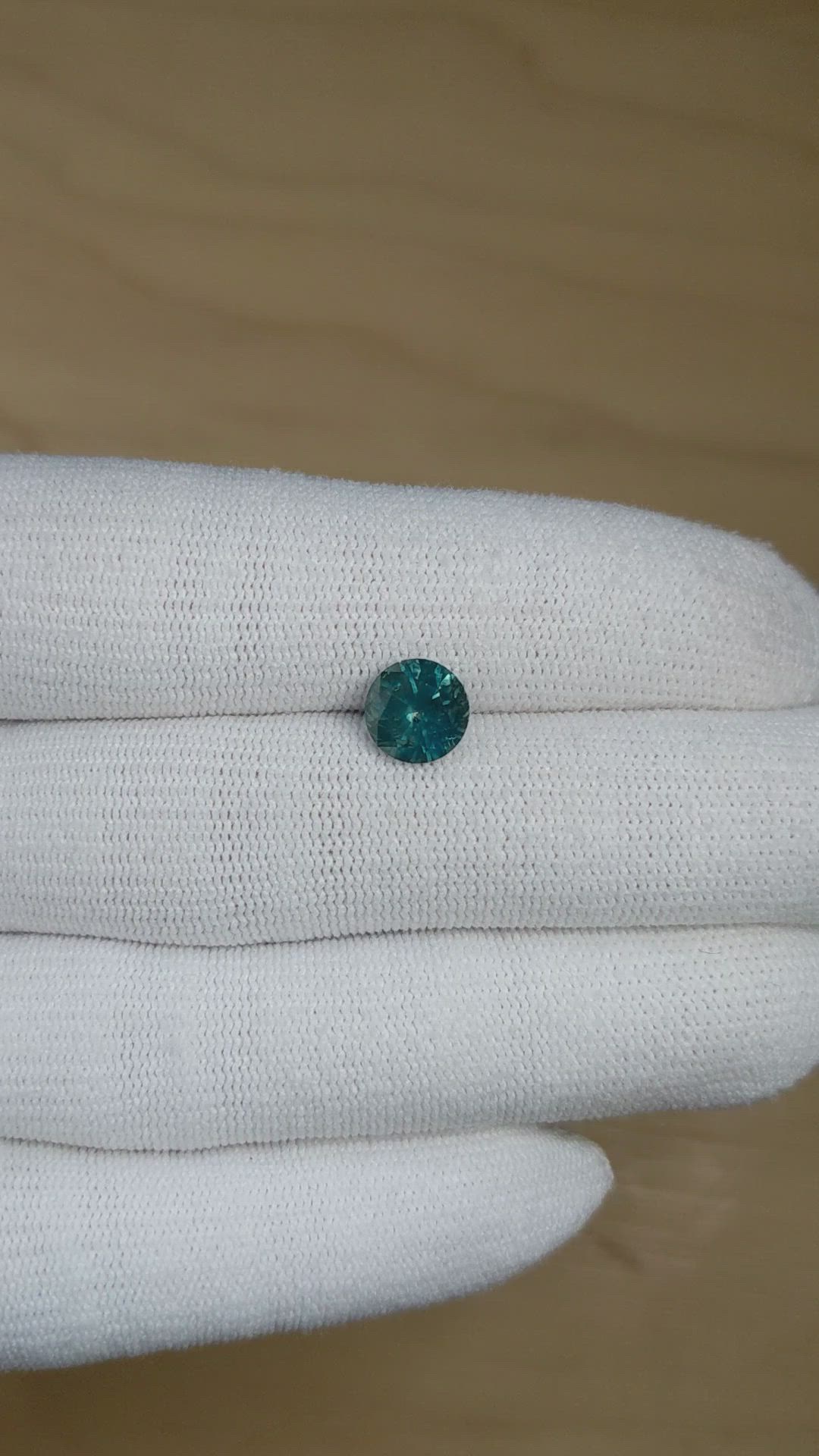 2.39 Ct. Greenish Blue Sapphire from Montana Size Video