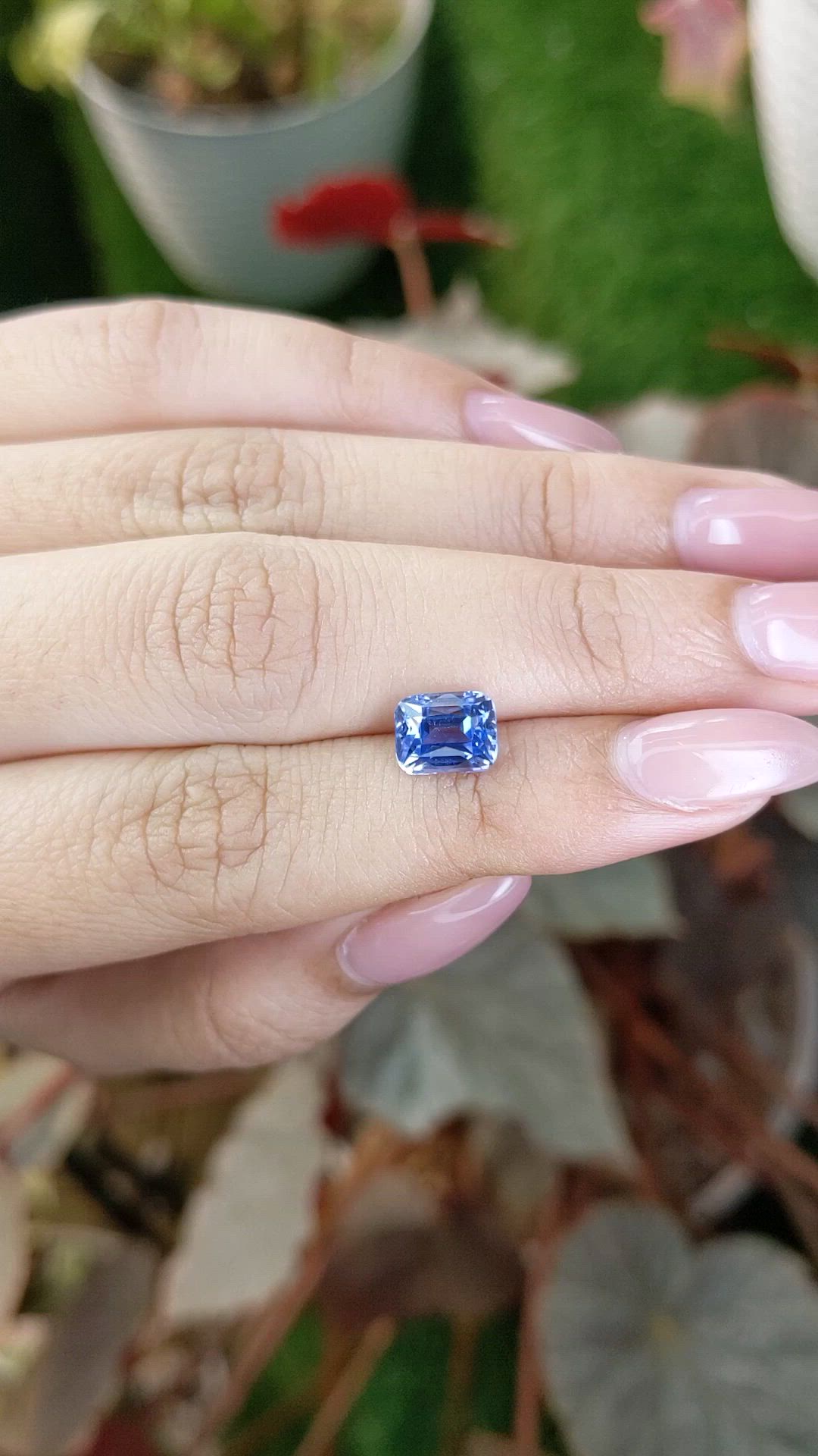 2.68 Ct. Blue Sapphire from Ceylon (Sri Lanka) Size Video