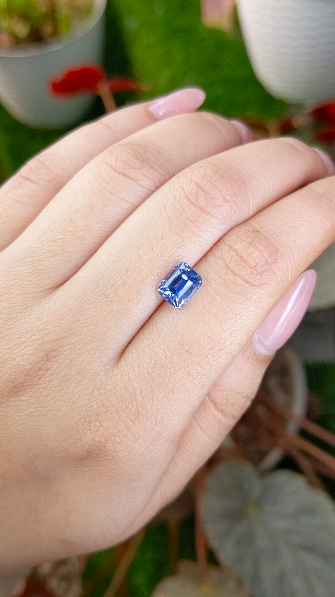 2.68 Ct. Blue Sapphire from Ceylon (Sri Lanka) Size Video