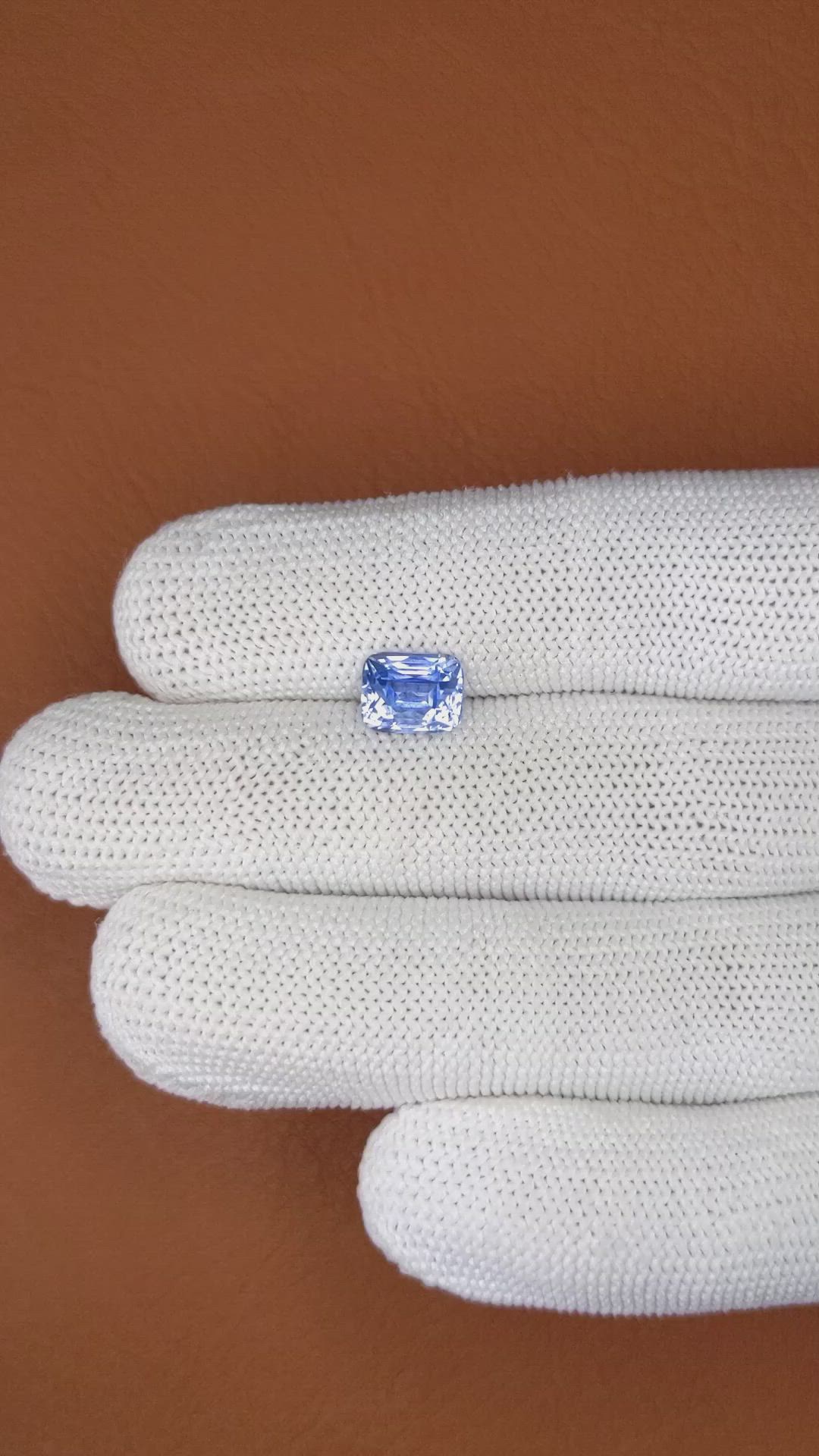 2.68 Ct. Blue Sapphire from Ceylon (Sri Lanka) Size Video