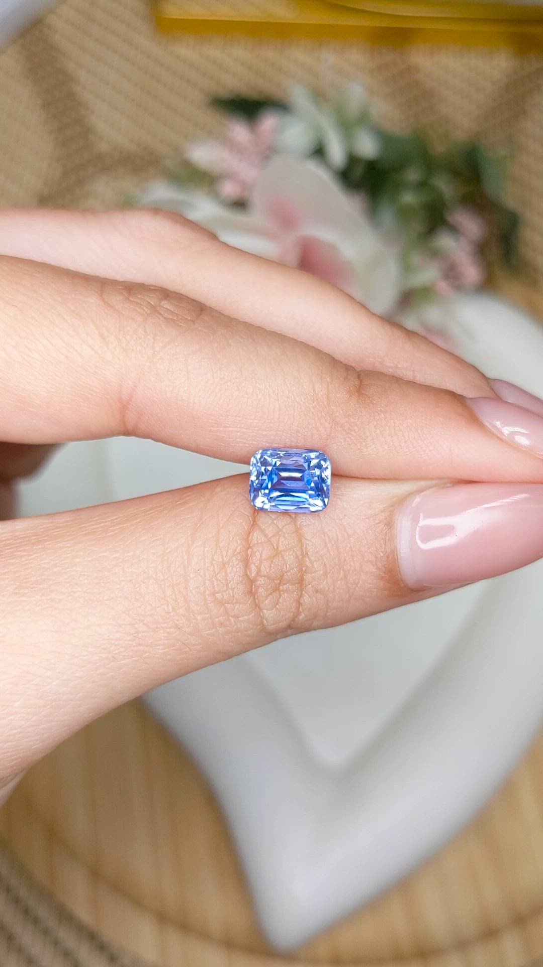 2.68 Ct. Blue Sapphire from Ceylon (Sri Lanka) Size Video
