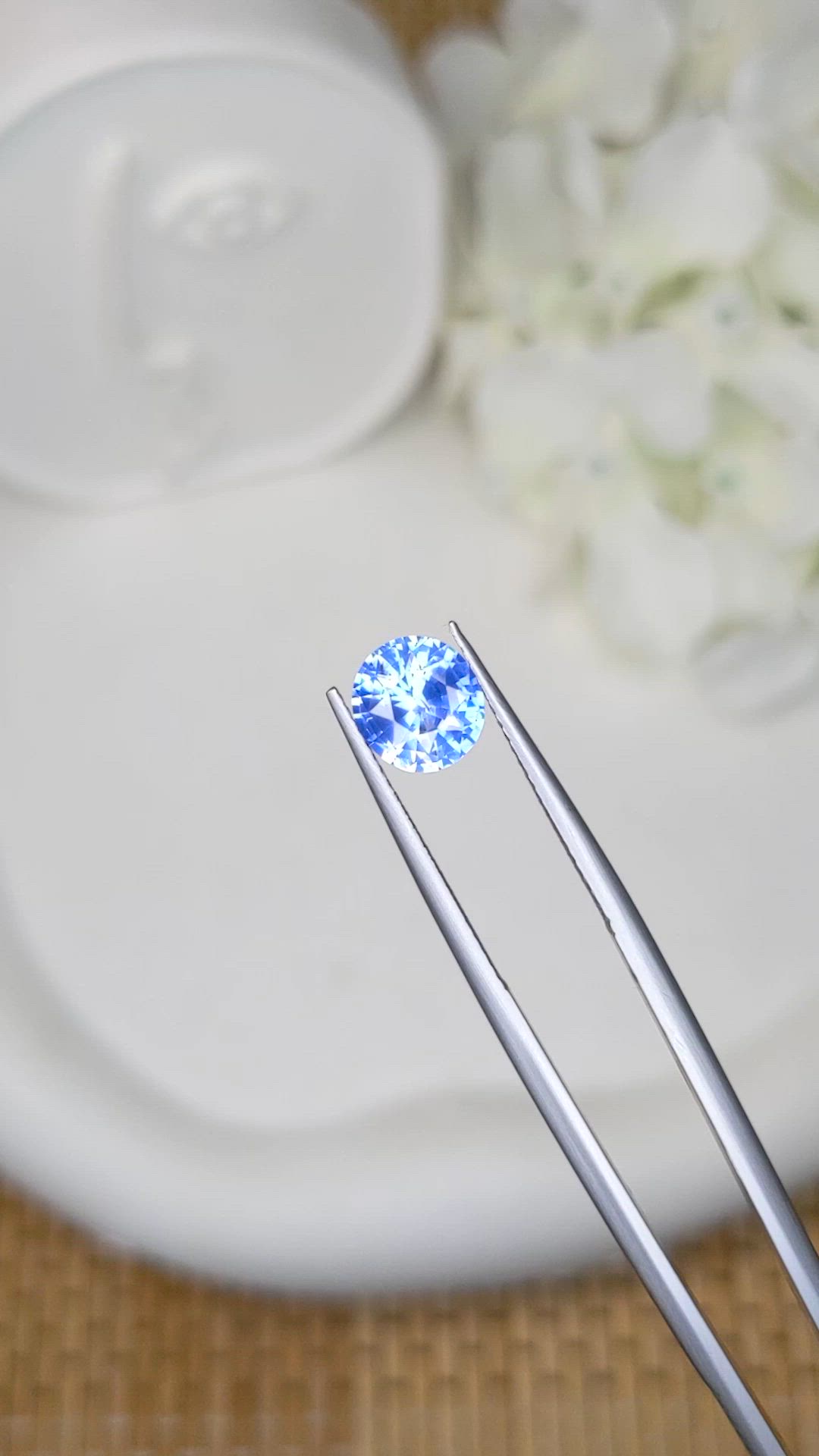 1.95 Ct. Blue Sapphire from Ceylon (Sri Lanka) Size Video