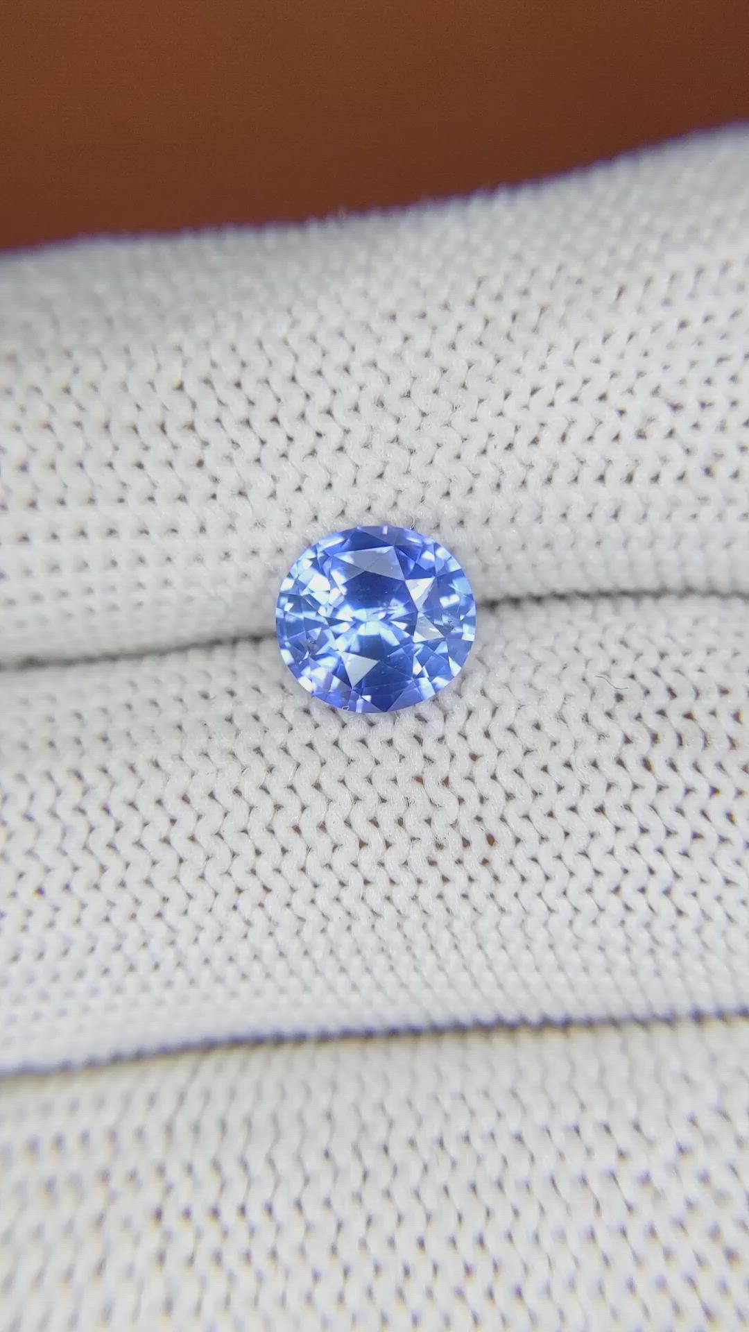 1.95 Ct. Blue Sapphire from Ceylon (Sri Lanka) Size Video