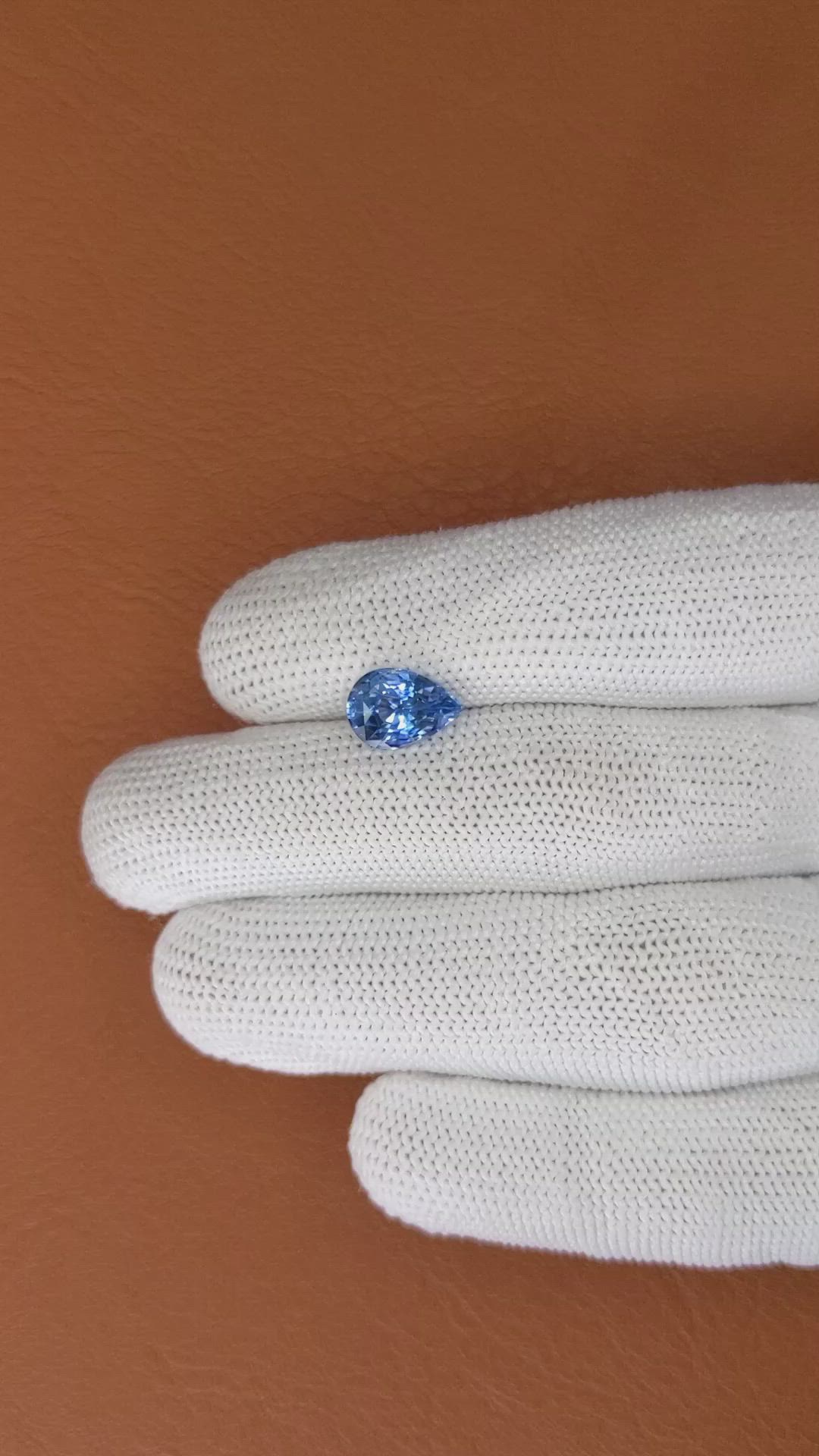 2.70 Ct. Blue Sapphire from Ceylon (Sri Lanka) Size Video