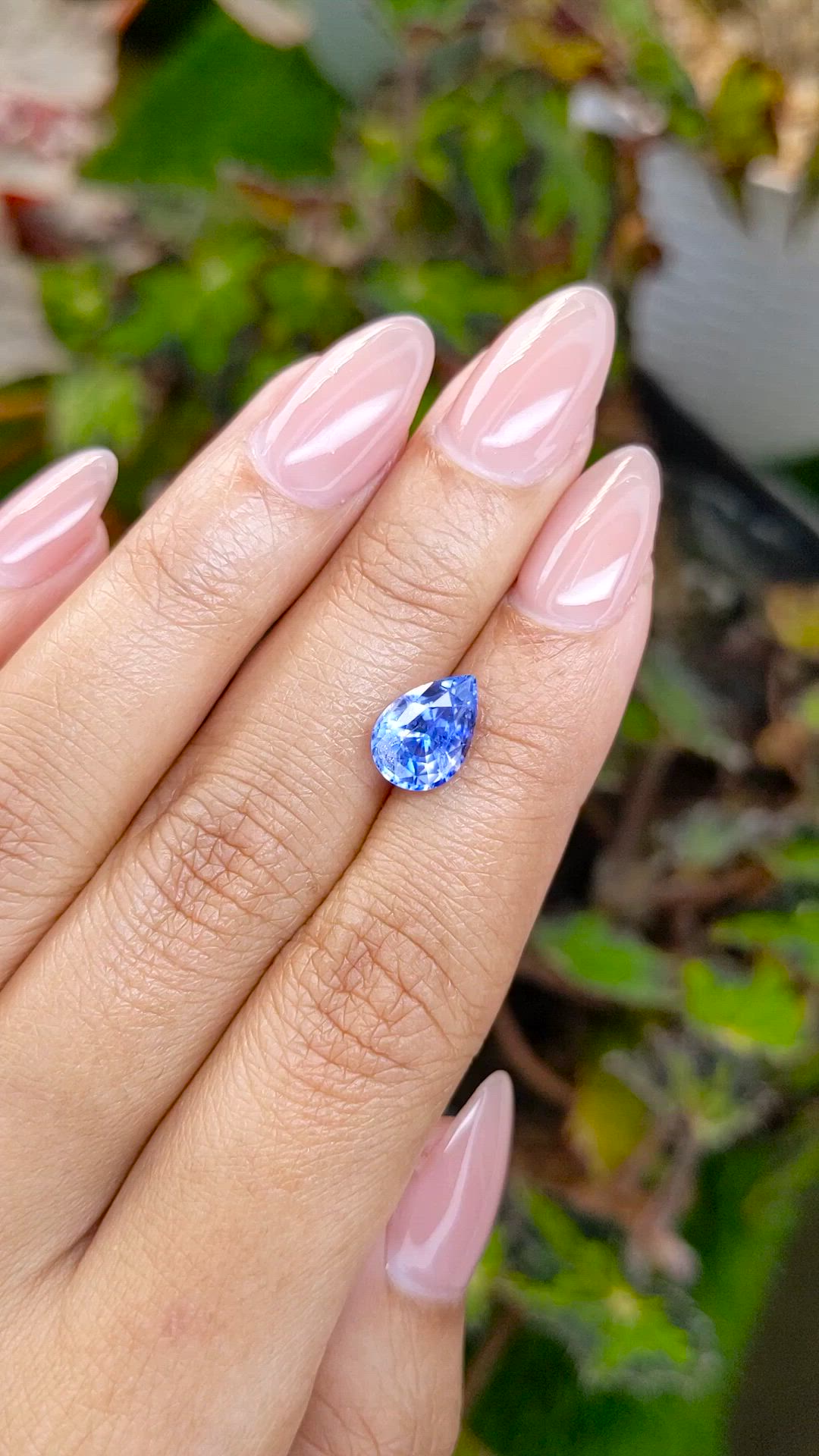 2.70 Ct. Blue Sapphire from Ceylon (Sri Lanka) Size Video