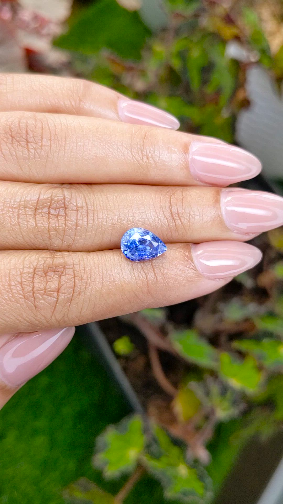 2.70 Ct. Blue Sapphire from Ceylon (Sri Lanka) Size Video