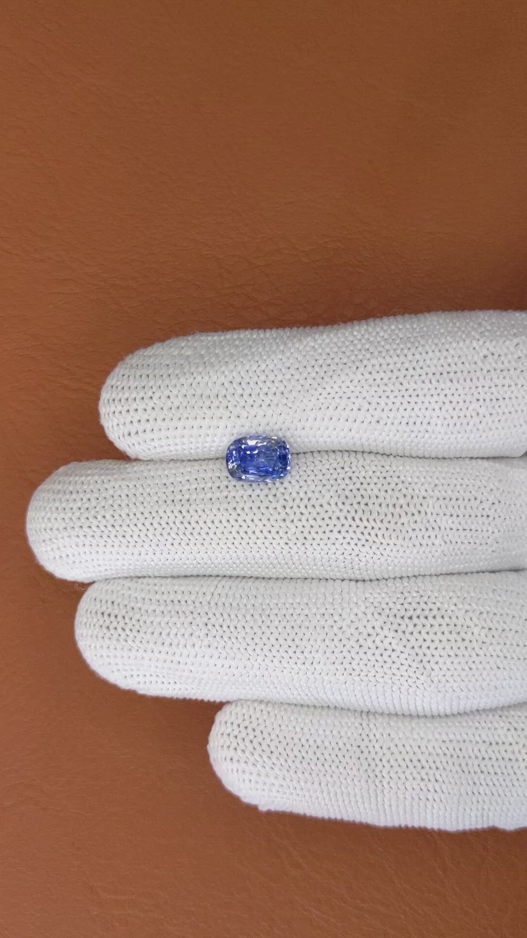 1.97 Ct. Blue Sapphire from Ceylon (Sri Lanka) Size Video