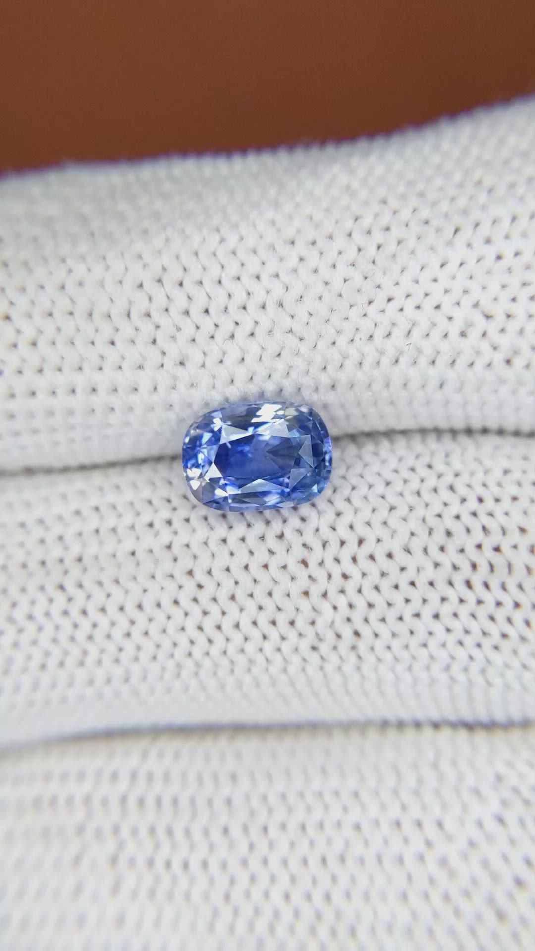 1.97 Ct. Blue Sapphire from Ceylon (Sri Lanka) Size Video