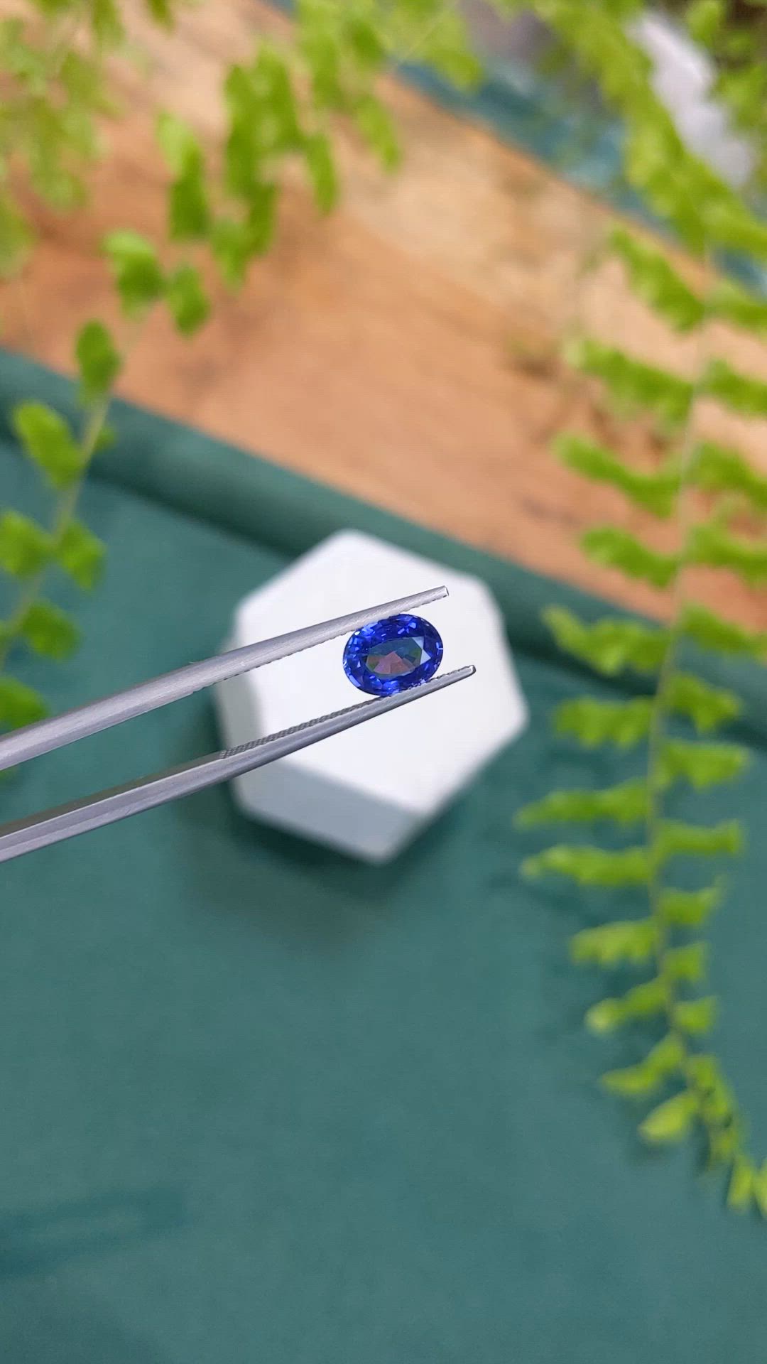 1.43 Ct. Blue Sapphire from Ceylon (Sri Lanka) Size Video