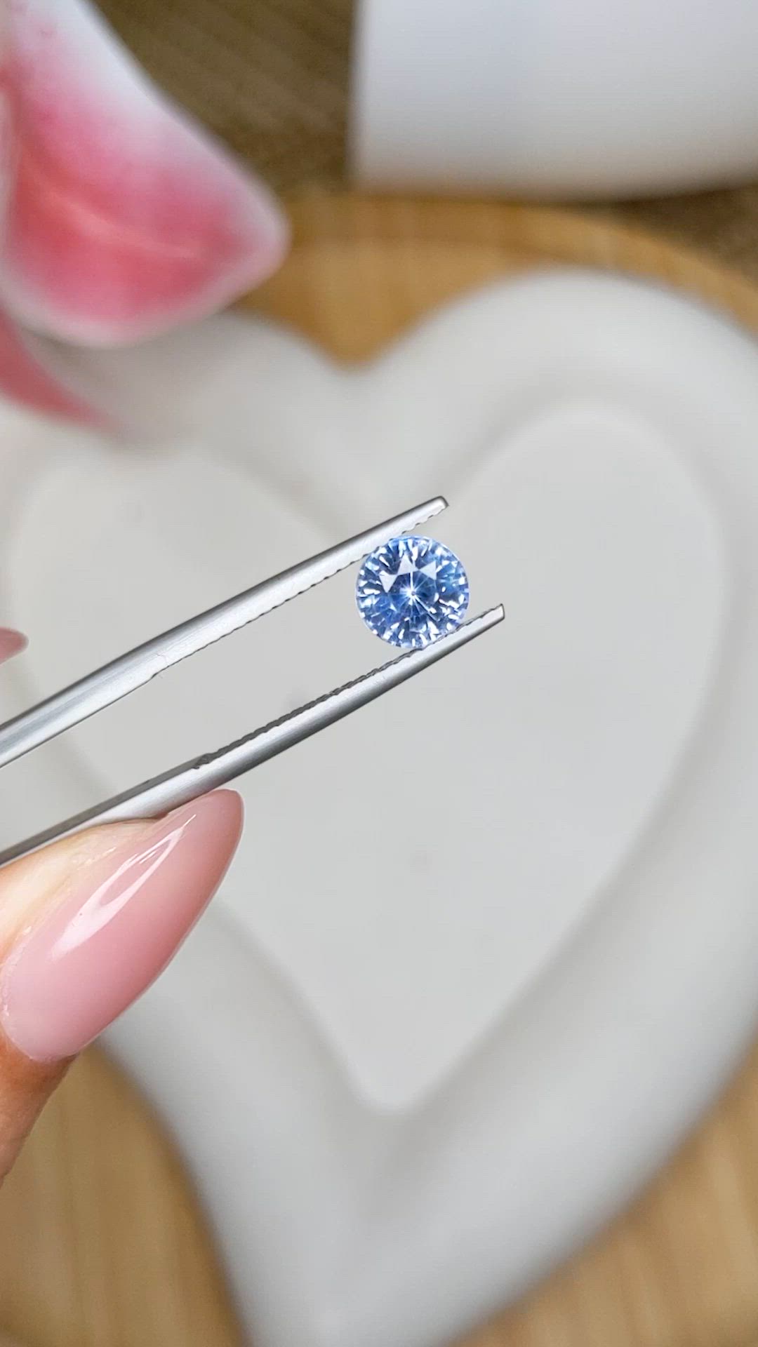 1.35 Ct. Blue Sapphire from Ceylon (Sri Lanka) Size Video