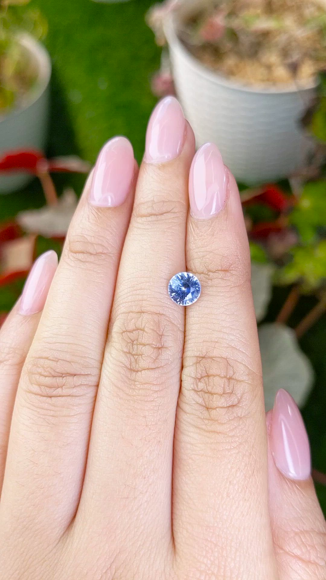 1.35 Ct. Blue Sapphire from Ceylon (Sri Lanka) Size Video