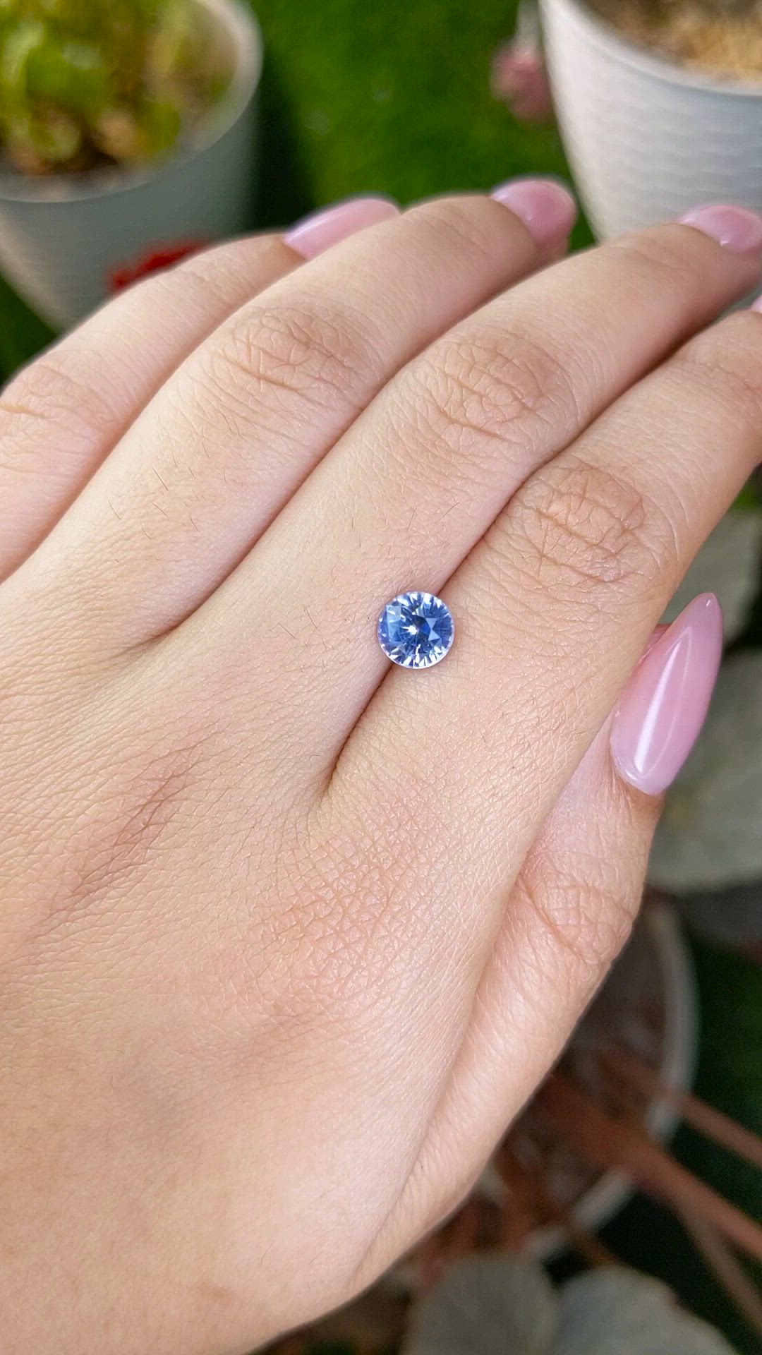 1.35 Ct. Blue Sapphire from Ceylon (Sri Lanka) Size Video