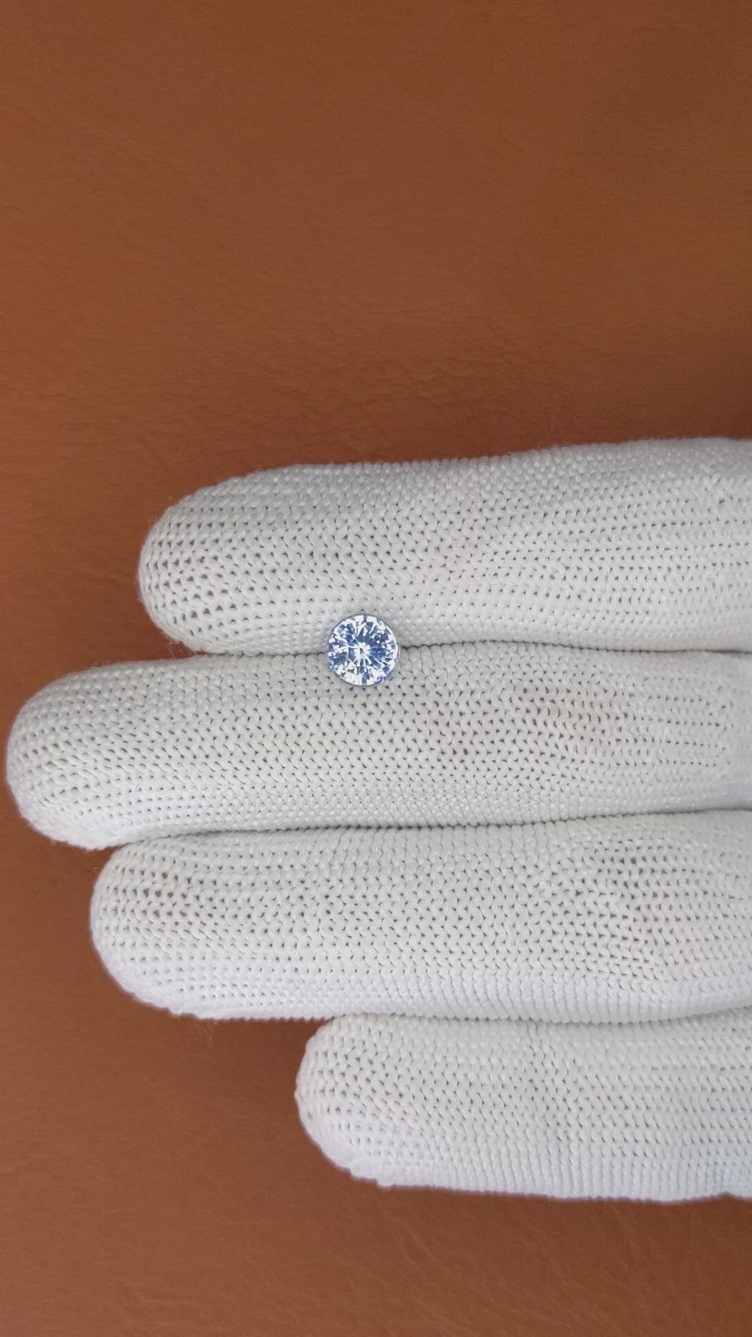 1.35 Ct. Blue Sapphire from Ceylon (Sri Lanka) Size Video