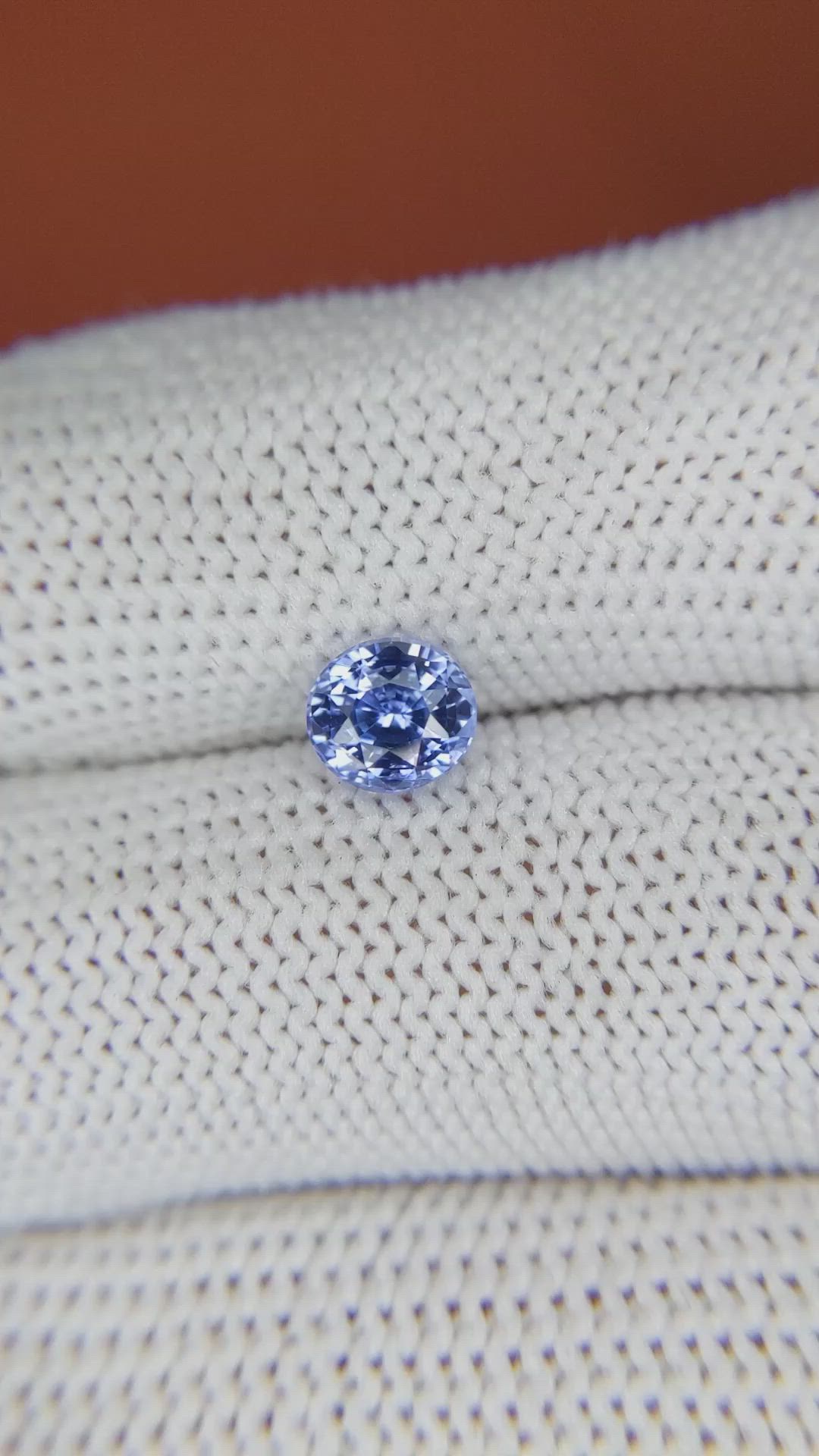 1.09 Ct. Blue Sapphire from Ceylon (Sri Lanka) Size Video