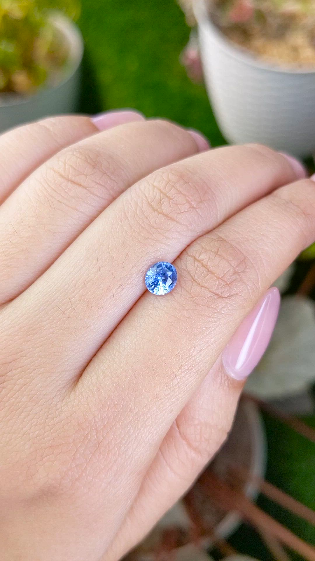 1.09 Ct. Blue Sapphire from Ceylon (Sri Lanka) Size Video