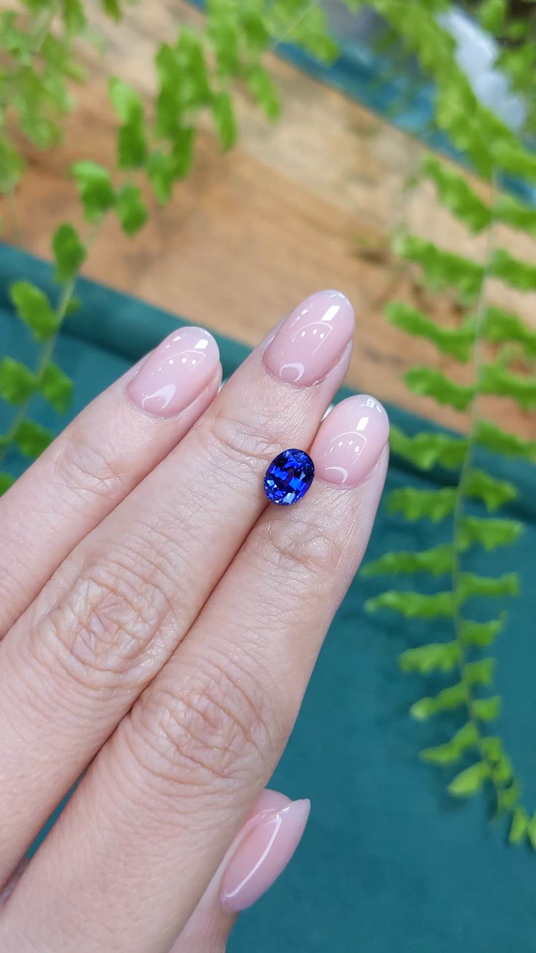 1.56 Ct. Blue Sapphire from Ceylon (Sri Lanka) Size Video