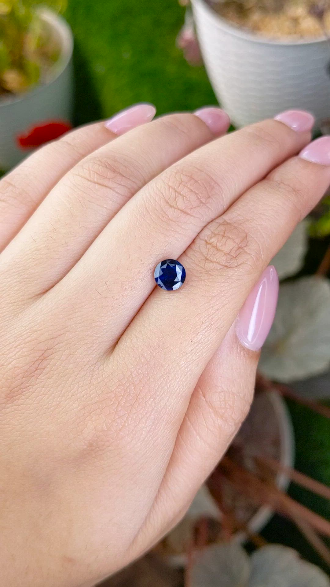 1.36 Ct. Blue Sapphire from Ceylon (Sri Lanka) Size Video