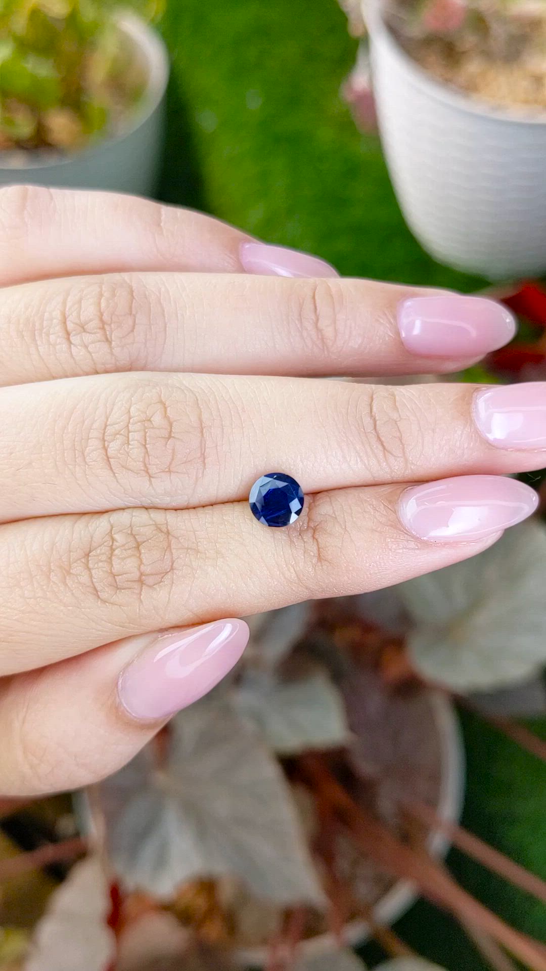 1.36 Ct. Blue Sapphire from Ceylon (Sri Lanka) Size Video