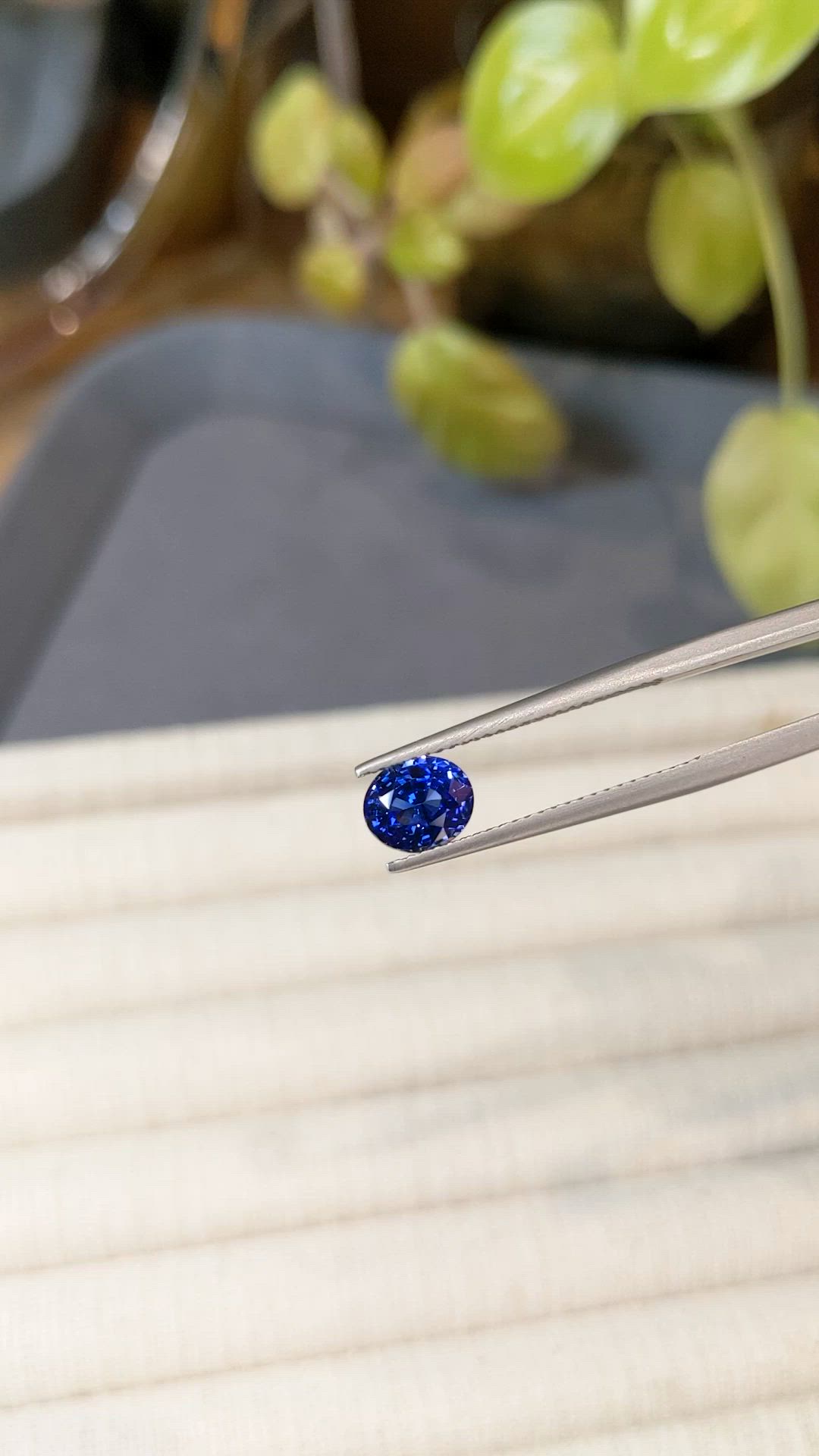 1.65 Ct. Blue Sapphire from Ceylon (Sri Lanka) Size Video