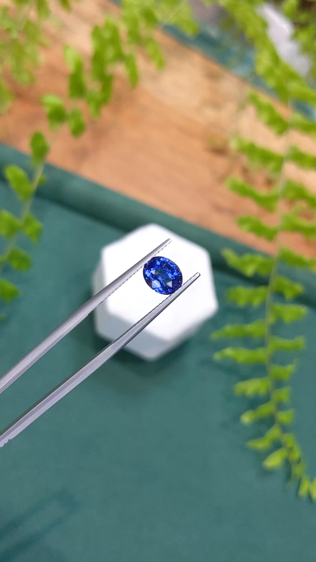 1.78 Ct. Blue Sapphire from Ceylon (Sri Lanka) Size Video