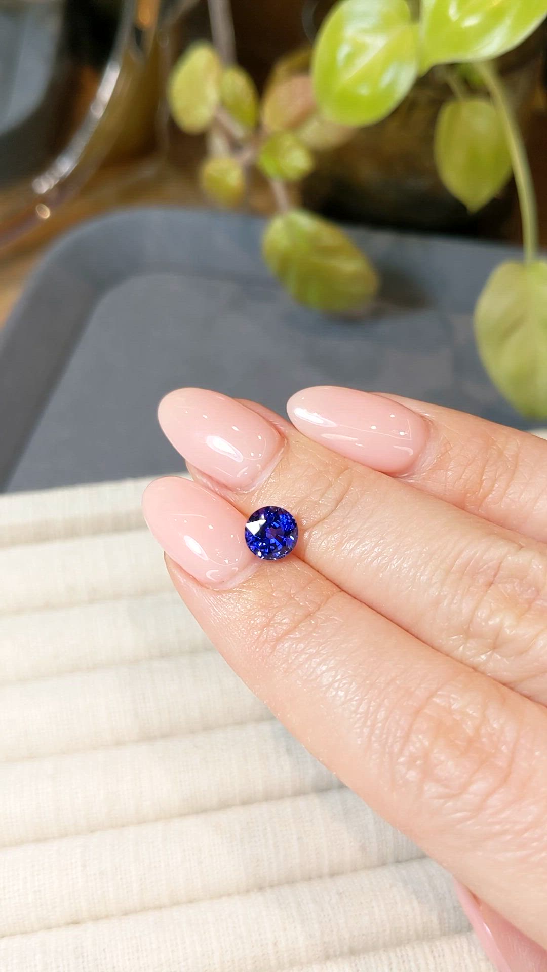 1.45 Ct. Blue Sapphire from Ceylon (Sri Lanka) Size Video