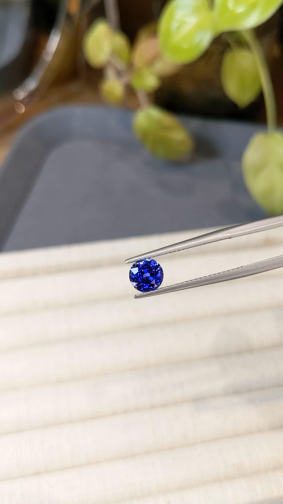1.45 Ct. Blue Sapphire from Ceylon (Sri Lanka) Size Video