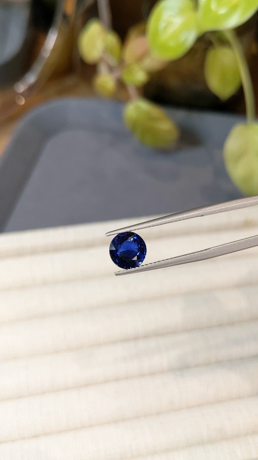 2.08 Ct. Blue Sapphire from Ceylon (Sri Lanka) Size Video