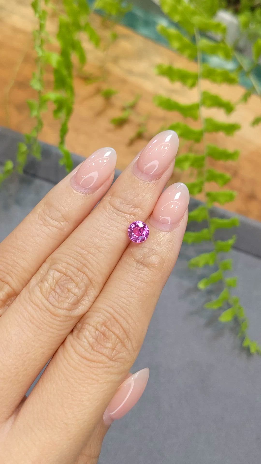 1.09 Ct. Pink Sapphire from Ceylon (Sri Lanka) Size Video