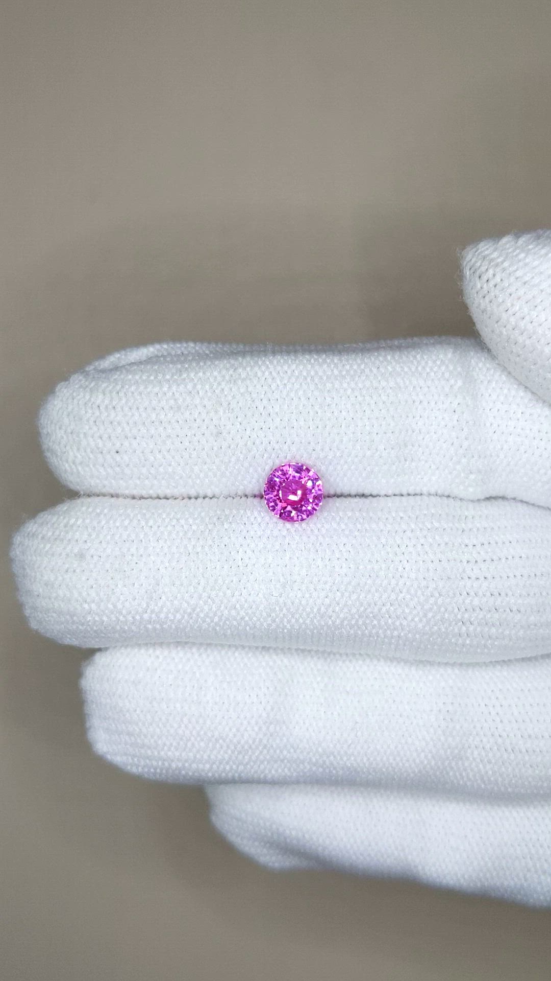 1.09 Ct. Pink Sapphire from Ceylon (Sri Lanka) Size Video