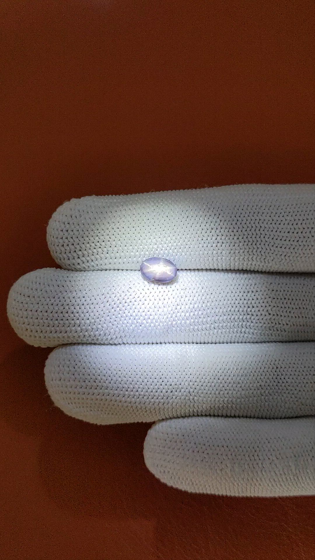 1.42 Ct. Greyish Blue Star Sapphire from Ceylon (Sri Lanka) Size Video