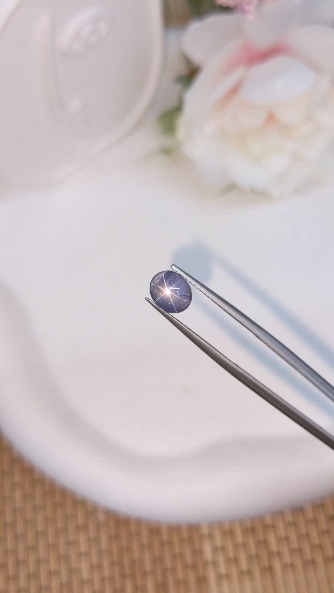 1.75 Ct. Blue Star Sapphire from Ceylon (Sri Lanka) Size Video