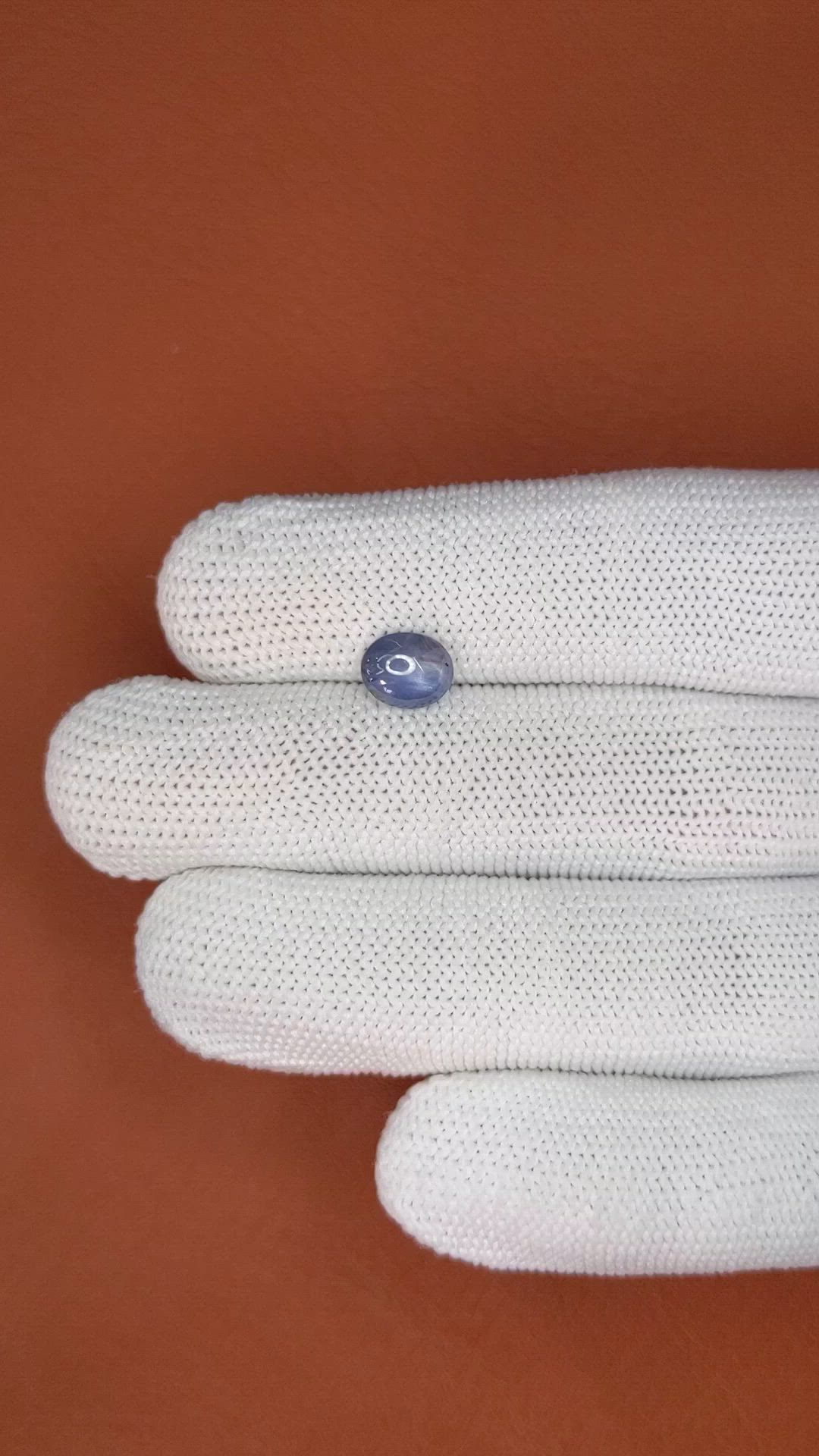 1.75 Ct. Blue Star Sapphire from Ceylon (Sri Lanka) Size Video