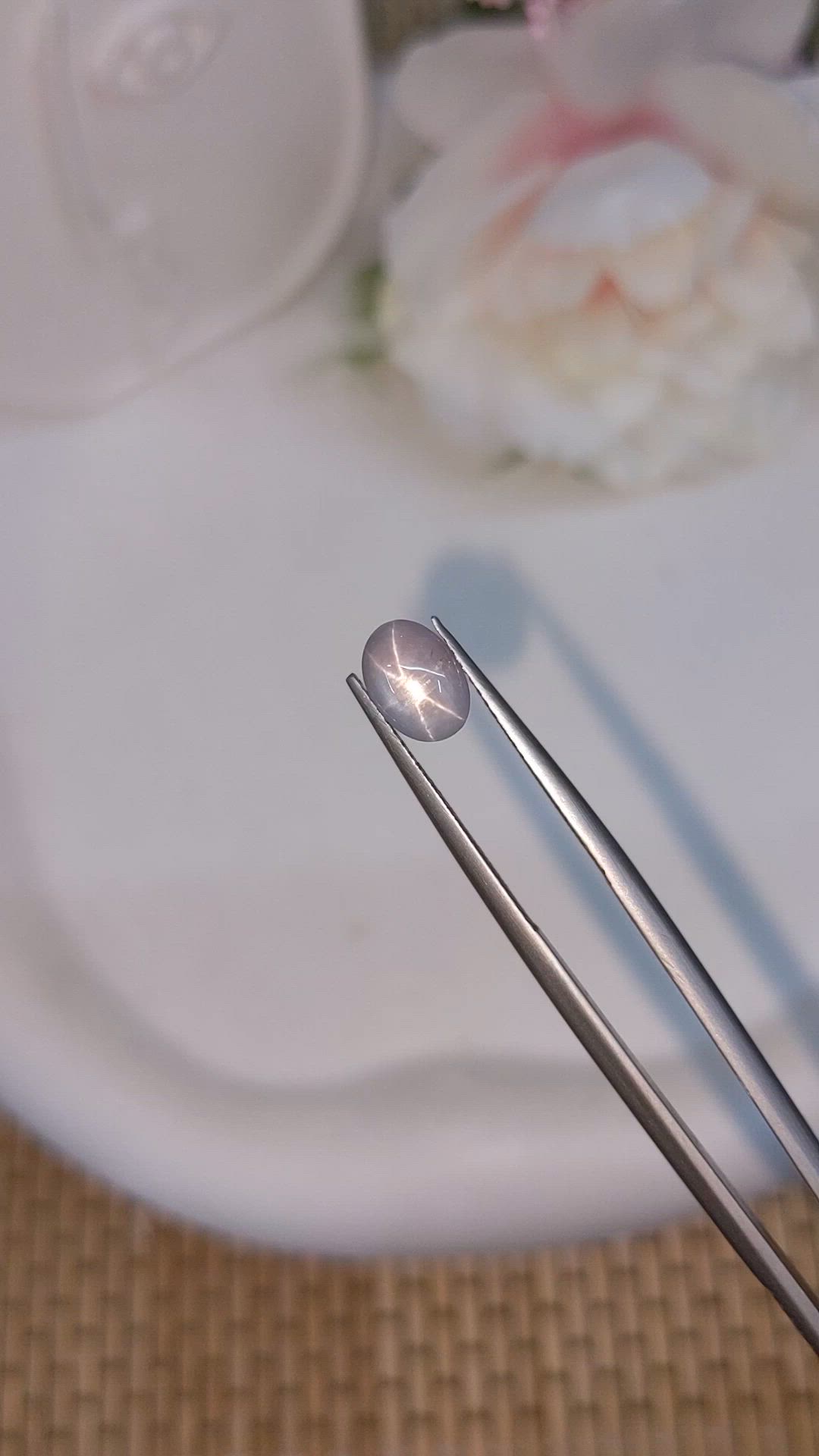 1.63 Ct. Blue Star Sapphire from Ceylon (Sri Lanka) Size Video
