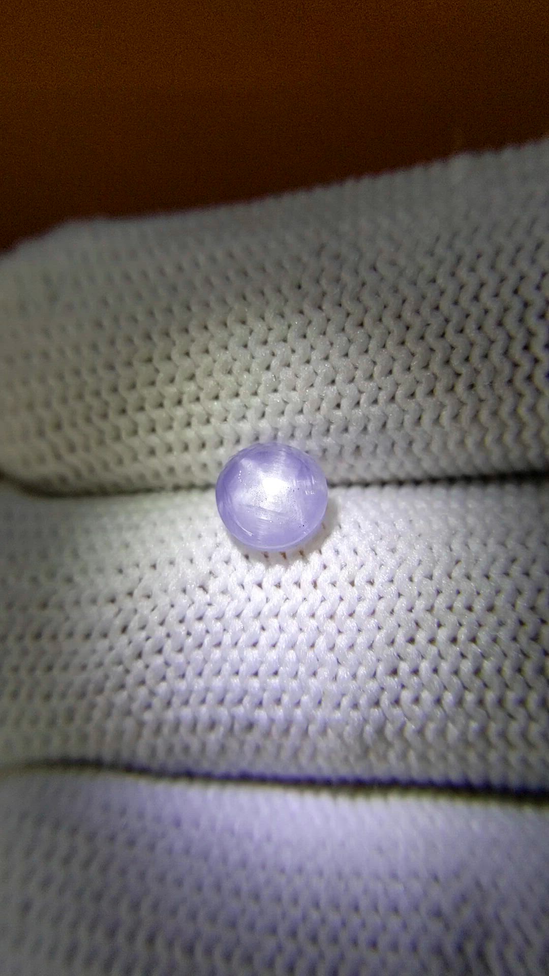 1.26 Ct. Bluish Purple Star Sapphire from Ceylon (Sri Lanka) Size Video