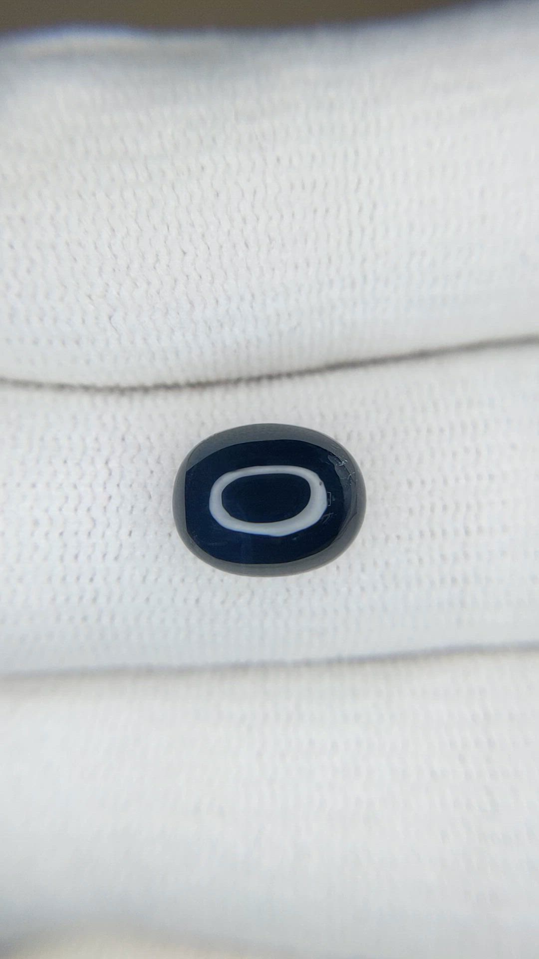 4.82 Ct. Blue Cabochon Sapphire from Ceylon (Sri Lanka) Size Video