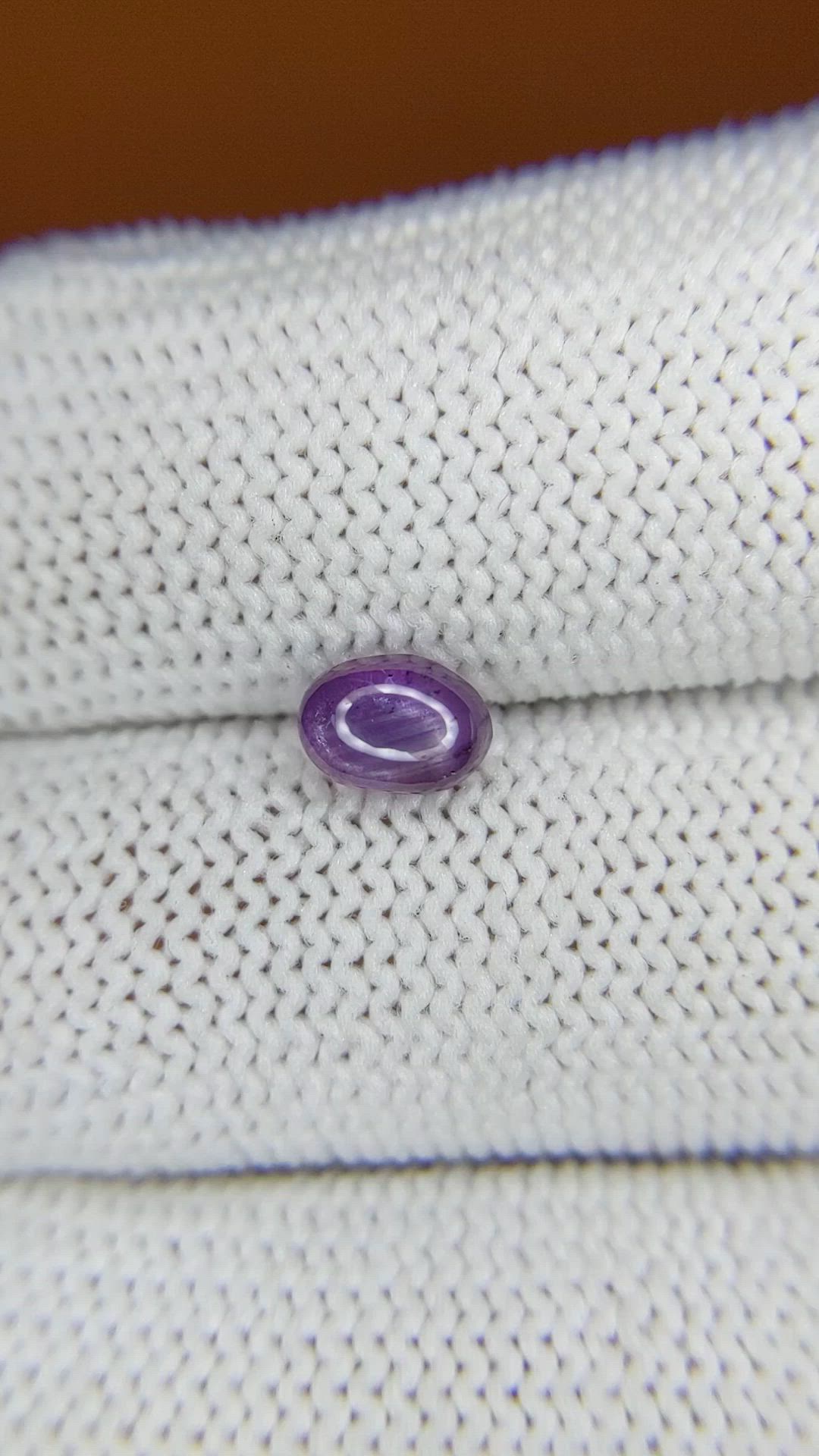 1.04 Ct. Purple Star Sapphire from Ceylon (Sri Lanka) Size Video