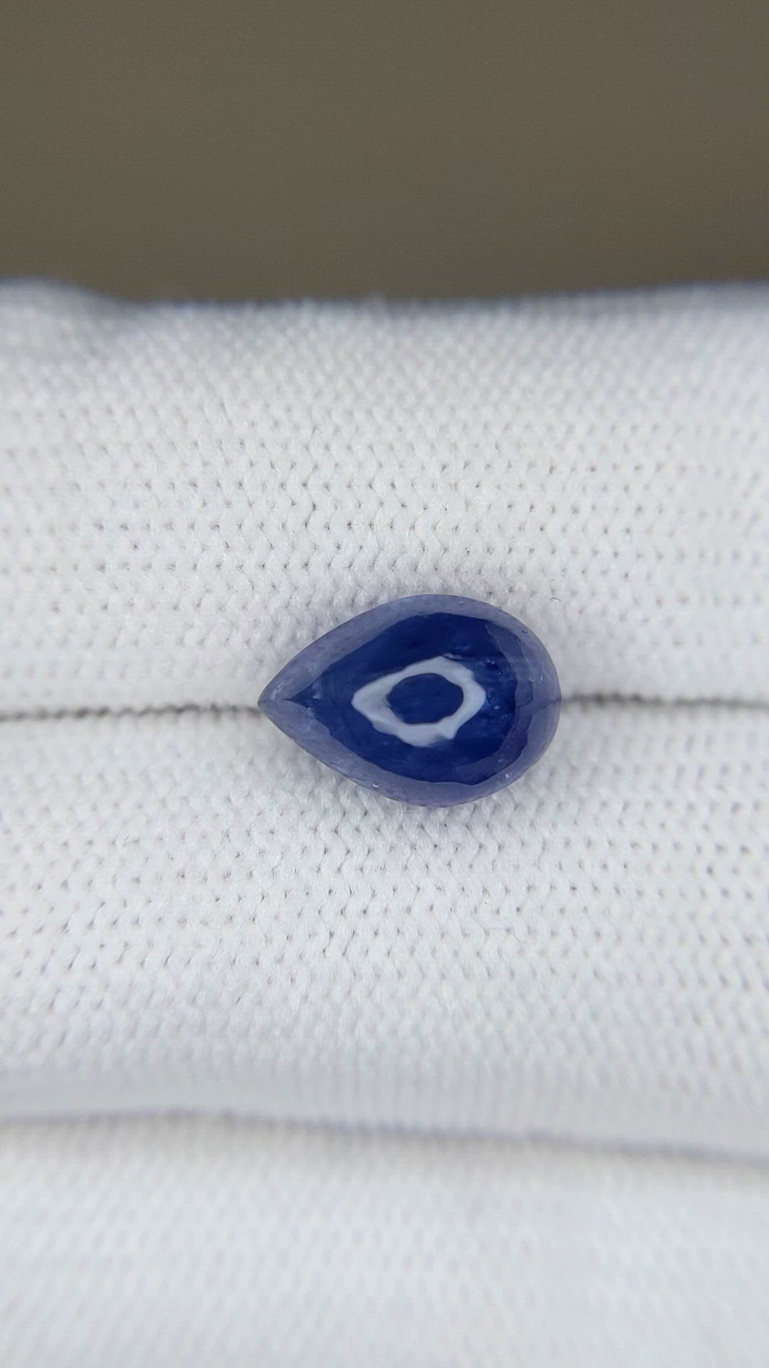 5.08 Ct. Blue Cabochon Sapphire from Ceylon (Sri Lanka) Size Video