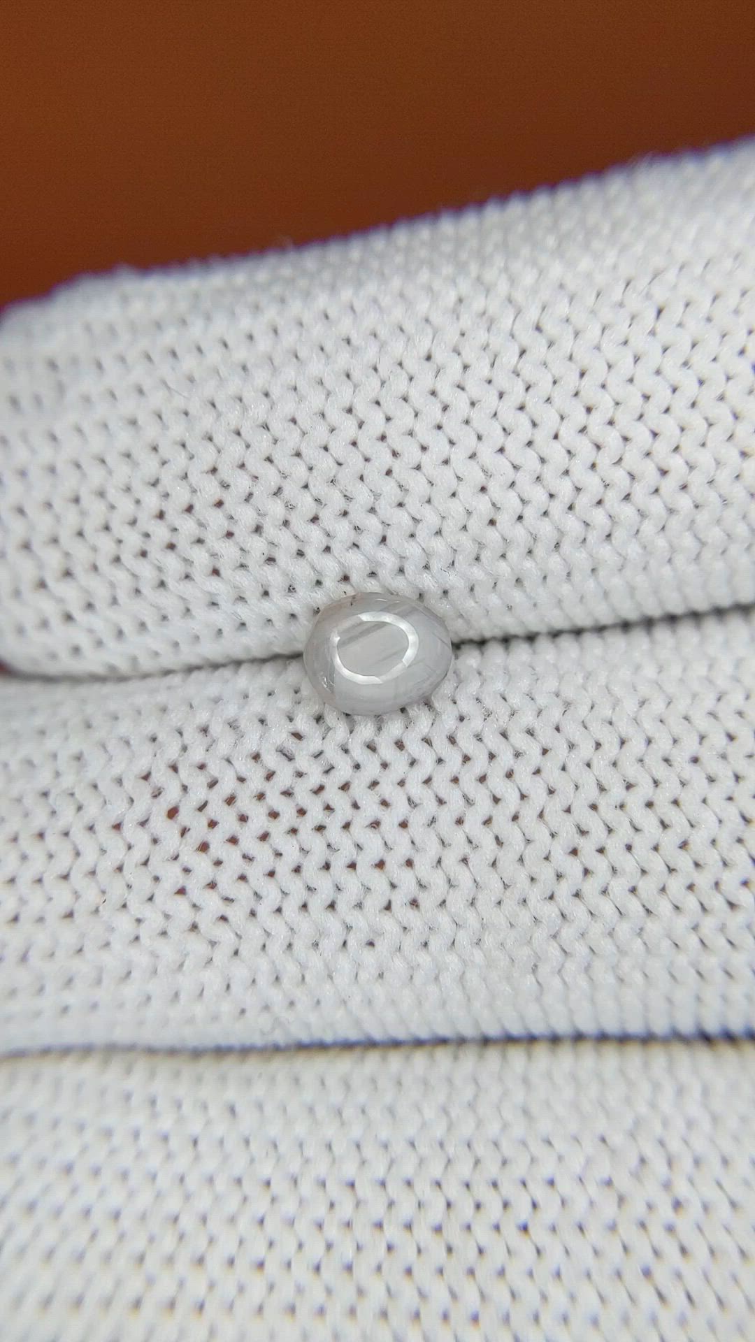 0.77 Ct. Grey Star Sapphire from Ceylon (Sri Lanka) Size Video