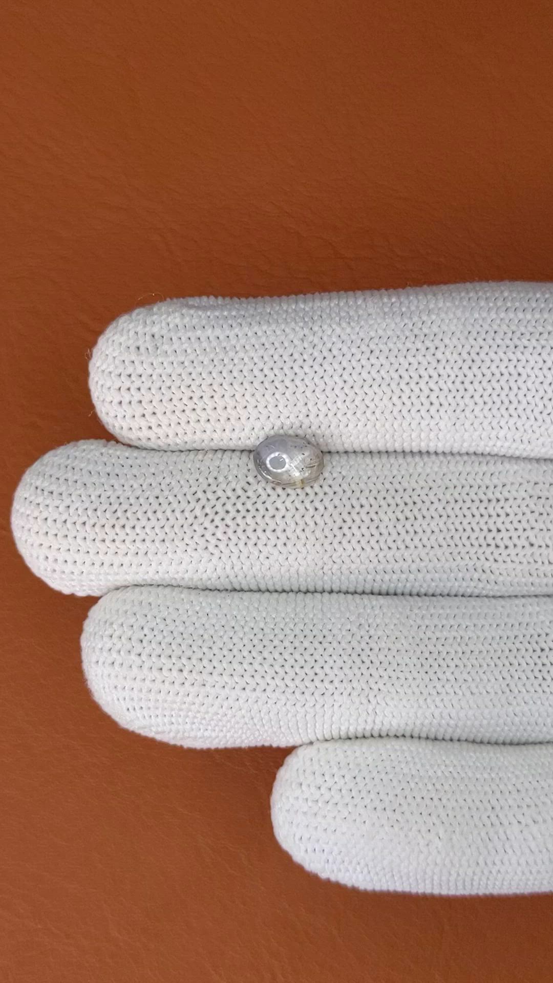 1.37 Ct. Grey Star Sapphire from Ceylon (Sri Lanka) Size Video