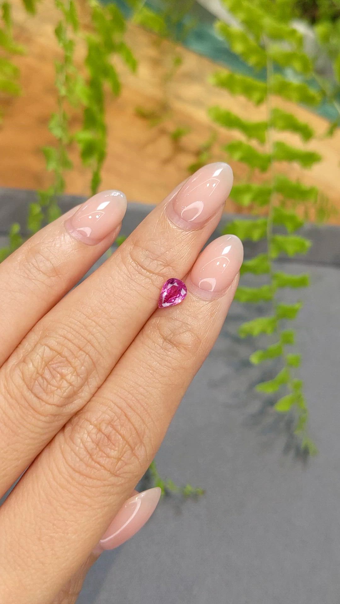 0.85 Ct. Pink Sapphire from Ceylon (Sri Lanka) Size Video
