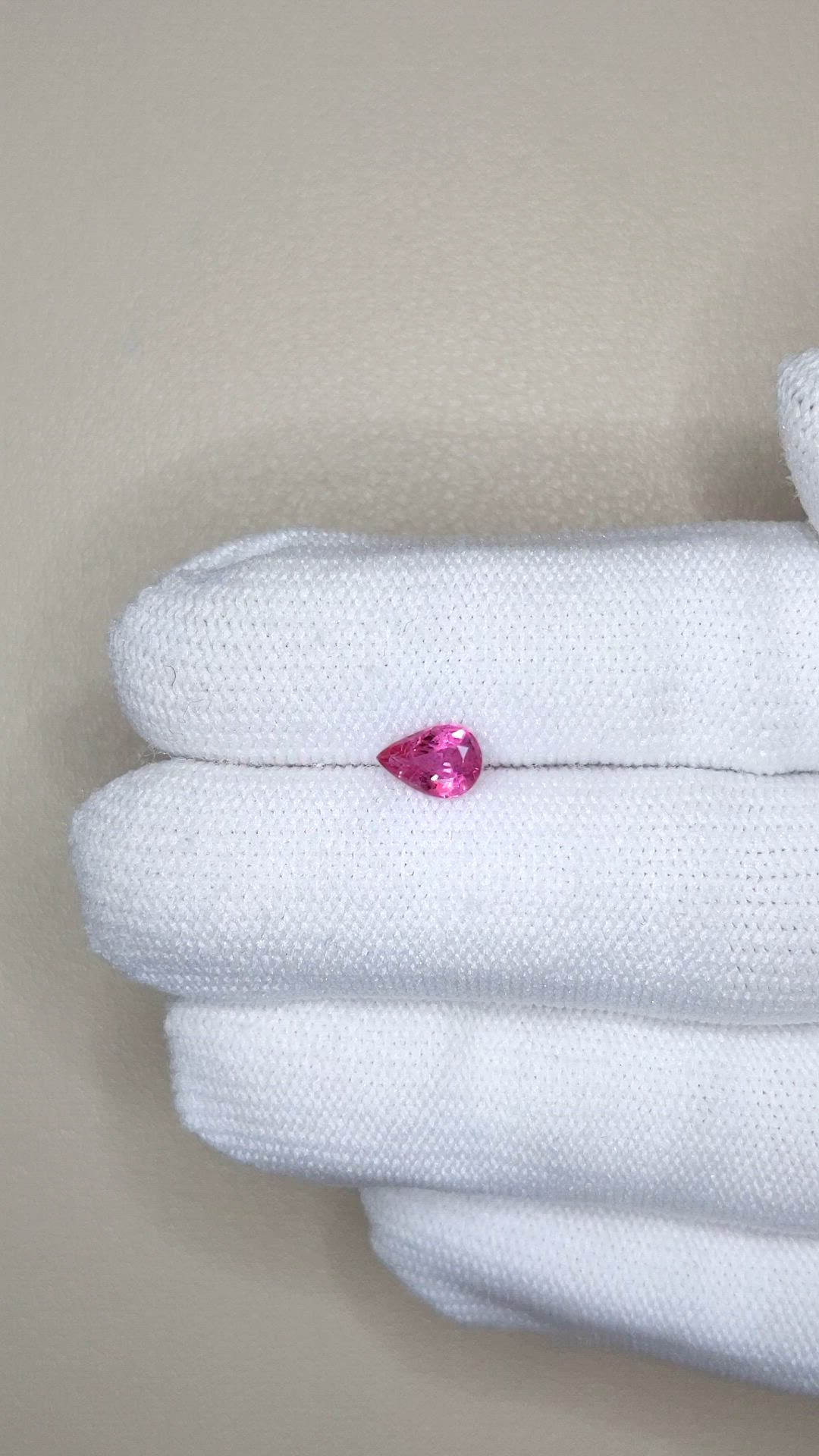 0.85 Ct. Pink Sapphire from Ceylon (Sri Lanka) Size Video