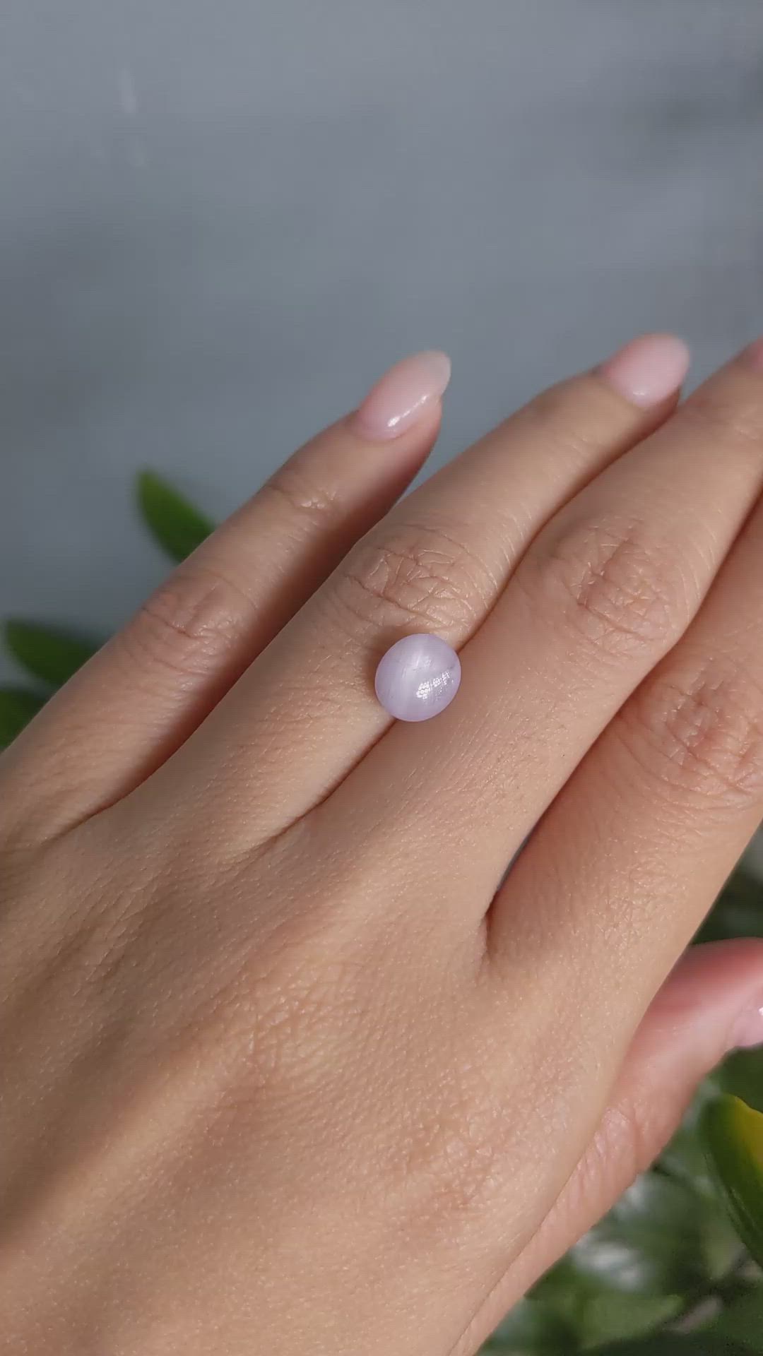 3.18 Ct. Pink Star Sapphire from Burma (Myanmar) Size Video