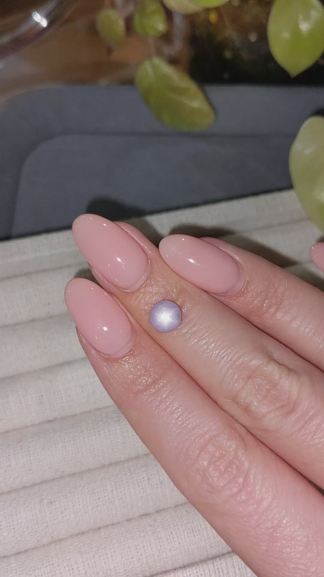2.30 Ct. White Star Sapphire from Burma (Myanmar) Size Video