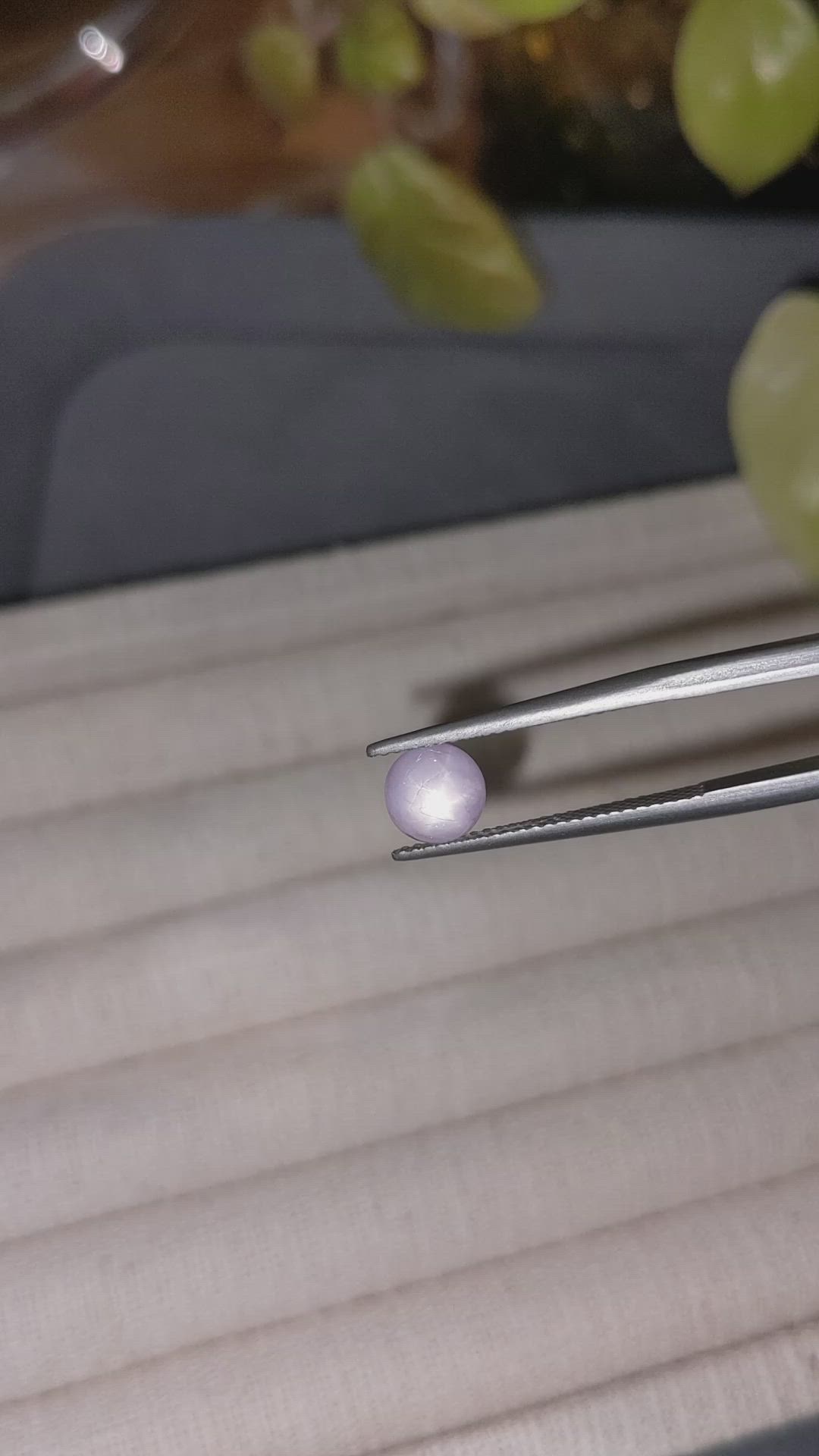 2.30 Ct. White Star Sapphire from Burma (Myanmar) Size Video