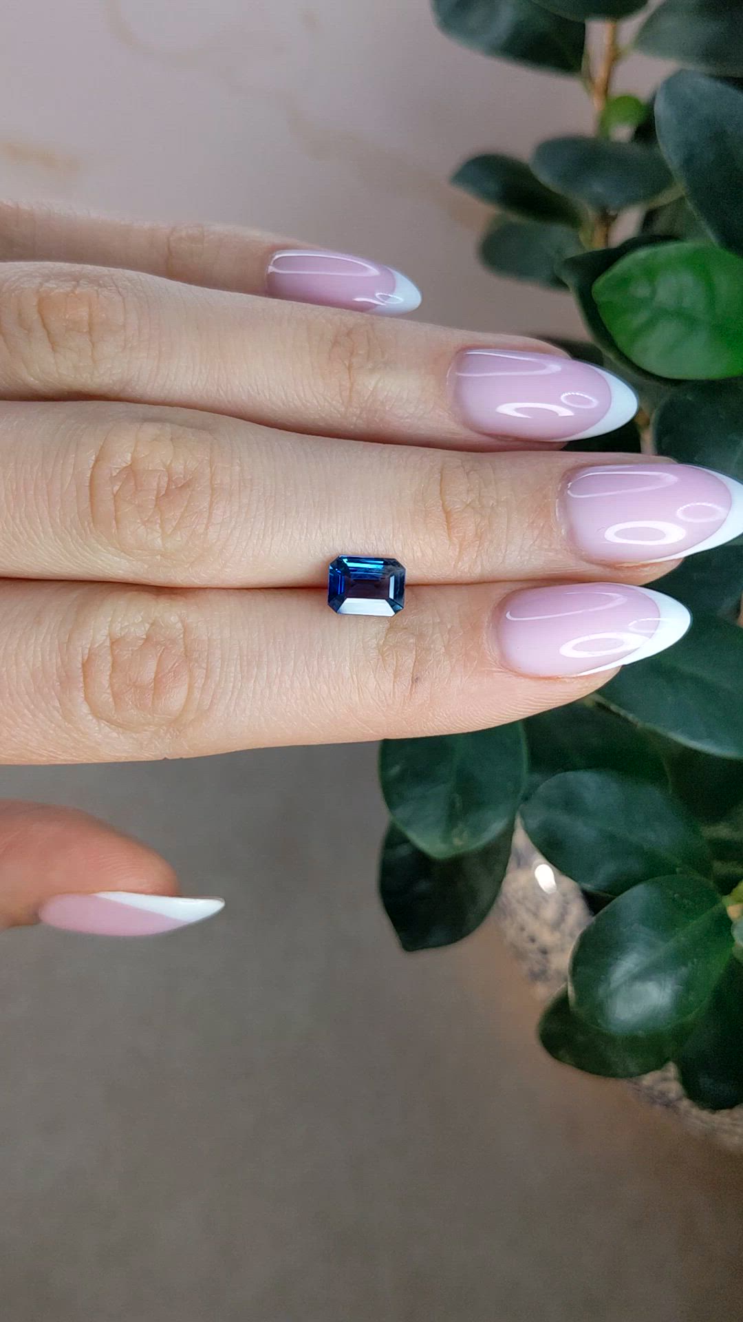1.58 Ct. Blue Sapphire from Ceylon (Sri Lanka) Size Video