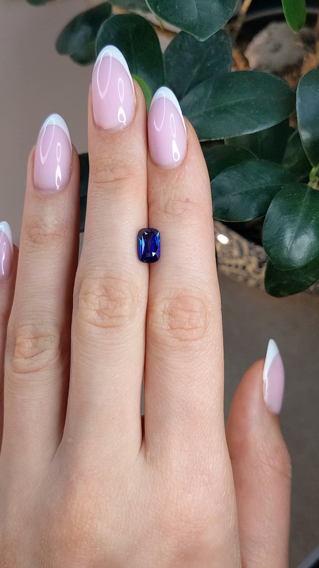 2.52 Ct. Blue Sapphire from Ceylon (Sri Lanka) Size Video